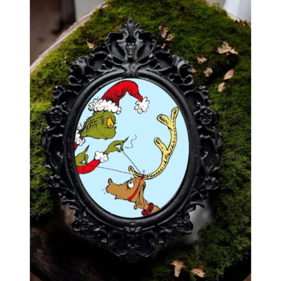 How The Grinch Stole Christmas Ornament - Grinch and Max White Holiday Decor - Picture 1 of 1